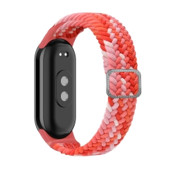 Λουράκι Xiaomi Mi Band 8 Πολύχρωμο Κόκκινο Adjustable Nylon Braided Elasticity Watch Band Colorful Red