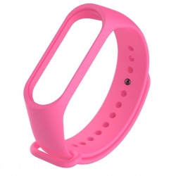 Λουράκι Xiaomi Mi Band 3 / 4 Ροζ Silicone Replacement Strap Watchbands Pink