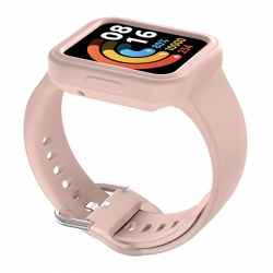 Λουράκι Xiaomi Redmi Watch 2 / Watch 2 Lite Ροζ Solid Color Silicone Integrated Watch Band Pink