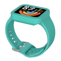 Λουράκι Xiaomi Redmi Watch 2 / Watch 2 Lite Βεραμάν Solid Color Silicone Integrated Watch Band Cyan