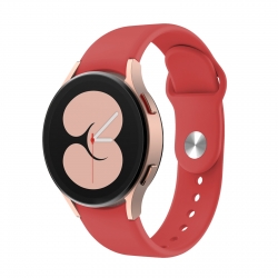 Λουράκι Samsung Galaxy Watch 4 40&44mm / Watch 4 Classic 42&46mm Κόκκινο Silicone Reverse Buckle Watch Band Red
