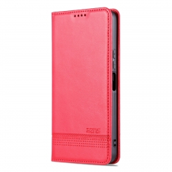 Vivo Y22s / Y22 / Y35 Θήκη Βιβλίο Κόκκινο AZNS Magnetic Calf Texture Flip Phone Case Red