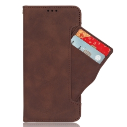 Xiaomi Poco F5 5G Θήκη Βιβλίο Καφέ Skin Feel Calf Texture Card Slots Phone Case Brown
