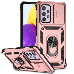 Samsung Galaxy A53 5G Θήκη Ροζ Με Σταντ Sliding Camshield Holder Phone Case Pink