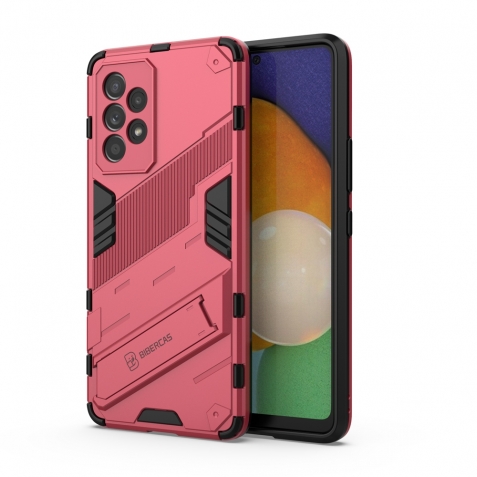 Samsung Galaxy A53 5G Σκληρή Θήκη Ροζ Με Σταντ Punk Armor 2 in 1 PC + TPU Phone Case Pink