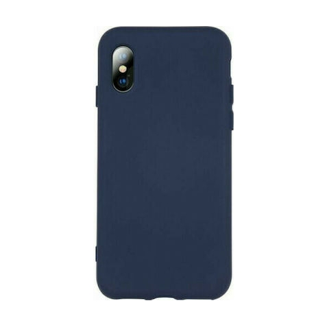 iPhone XS Max Θήκη Σιλικόνης Μπλε Matt TPU Silicone Case Blue