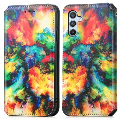 Samsung Galaxy A14 4G / A14 5G Θήκη Βιβλίο CaseNeo Colorful Magnetic Phone Case Colorful Cloud