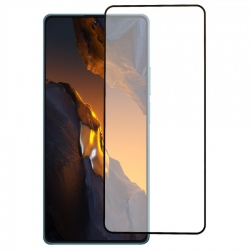Xiaomi Poco F5 5G Προστατευτικό Τζαμάκι Μαύρο ENKAY Full Glue High Aluminum-silicon Tempered Glass Film