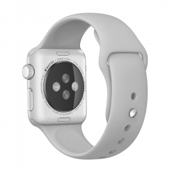Λουράκι Apple Watch Ultra/Ultra2 - 49/ 45/ 44/ 42mm - Series 9/8/7 - SE/6/5/4/3/2/1 Rubber Sport Silver