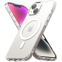 iPhone 14 Θήκη Joyroom Magnetic Defender Magnetic Case Clear (MagSafe Compatible) JR-14H5