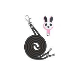 Λουράκι Λαιμού Universal Θήκης Smartphone Neck Strap With Hook And Emoji Rabbit