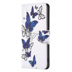 Xiaomi Poco C65 / Xiaomi Redmi 13C 4G Θήκη Βιβλίο Colored Drawing Pattern Phone Case Butterflies