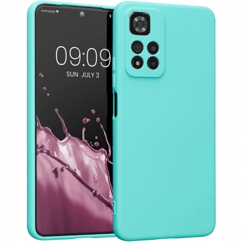 Xiaomi Redmi Note 11 Pro+ 5G Θήκη Σιλικόνης Βεραμάν Soft Touch Silicone Rubber Soft Case Mint