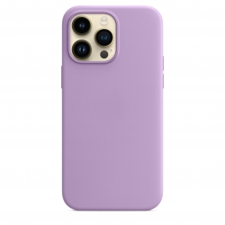 iPhone 14 Pro Max Θήκη Σιλικόνης Μωβ Soft Touch Silicone Rubber Soft Case Purple