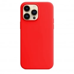 iPhone 14 Pro Max Θήκη Σιλικόνης Κόκκινη Soft Touch Silicone Rubber Soft Case Red