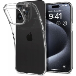 iPhone 15 Pro Θήκη Διάφανη Spigen Liquid Crystal Back Cover Crystal Clear ACS06699