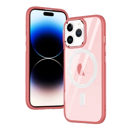 iPhone 15 Pro Θήκη Σιλικόνης Ροζ Magnetic MagSafe Phone Case Pink