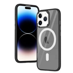 iPhone 15 Pro Max Θήκη Σιλικόνης Μαύρη Magnetic MagSafe Phone Case Black
