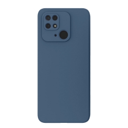 Xiaomi Redmi 10C Θήκη Σιλικόνης Μπλε Soft Touch Silicone Rubber Soft Case Navy