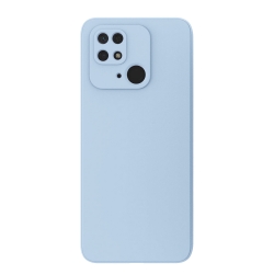 Xiaomi Redmi 10C Θήκη Σιλικόνης Απαλό Μπλε Soft Touch Silicone Rubber Soft Case Light Blue