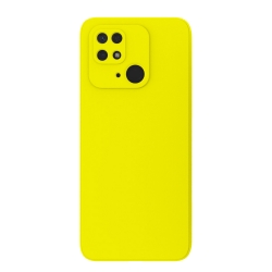 Xiaomi Redmi 10C Θήκη Σιλικόνης Κίτρινη Soft Touch Silicone Rubber Soft Case Yellow