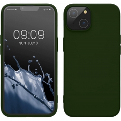 iPhone 14 Θήκη Σιλικόνης Πράσινη Soft Touch Silicone Rubber Soft Case Green