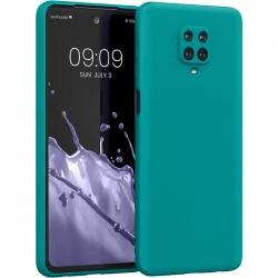Xiaomi Redmi Note 9S / 9 Pro / 9 Pro Max Θήκη Σιλικόνης Τιρκουάζ Soft Touch Silicone Rubber Soft Case Turquoise