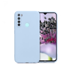 Xiaomi Redmi Note 8 / Note 8 2021 Θήκη Σιλικόνης Γαλάζια Soft Touch Silicone Rubber Soft Case Light Blue