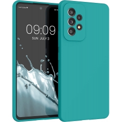 Samsung Galaxy A53 5G Θήκη Σιλικόνης Τιρκουάζ Soft Touch Silicone Rubber Soft Case Turquoise
