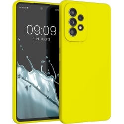 Samsung Galaxy A53 5G Θήκη Σιλικόνης Κίτρινο Soft Touch Silicone Rubber Soft Case Yellow