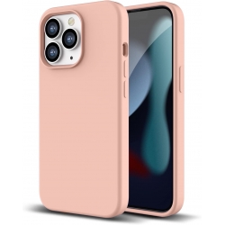 iPhone 13 Pro Θήκη Σιλικόνης Καφέ Soft Touch Silicone Rubber Soft Case Coffee