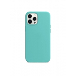 iPhone 12 Pro Max Θήκη Σιλικόνης Βεραμάν Soft Touch Silicone Rubber Soft Case Mint