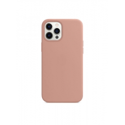 iPhone 12 Pro Max Θήκη Σιλικόνης Καφέ Soft Touch Silicone Rubber Soft Case Coffee