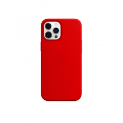 iPhone 12 Pro Max Θήκη Σιλικόνης Κόκκινη Soft Touch Silicone Rubber Soft Case Red