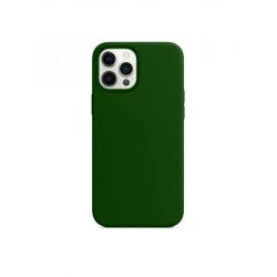 iPhone 12 Pro Max Θήκη Σιλικόνης Πράσινο Soft Touch Silicone Rubber Soft Case Green