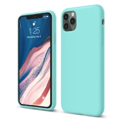 iPhone 11 Pro Max Θήκη Σιλικόνης Βεραμάν Soft Touch Silicone Rubber Soft Case Mint