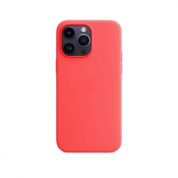 iPhone 14 Pro Θήκη Σιλικόνης Κόκκινη Soft Touch Silicone Rubber Soft Case Red