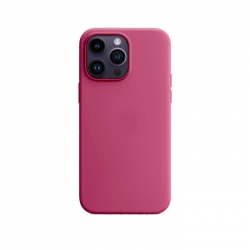iPhone 14 Pro Θήκη Σιλικόνης Μπορντό Soft Touch Silicone Rubber Soft Case Bordeaux