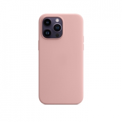 iPhone 14 Pro Θήκη Σιλικόνης Καφέ Soft Touch Silicone Rubber Soft Case Coffee