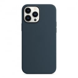 iPhone 13 Pro Max Θήκη Σιλικόνης Μπλε Soft Touch Silicone Rubber Soft Case Navy
