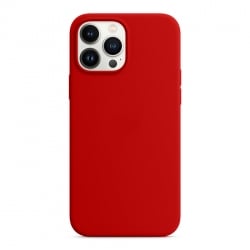 iPhone 13 Pro Max Θήκη Σιλικόνης Κόκκινη Soft Touch Silicone Rubber Soft Case Red