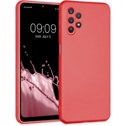 Samsung Galaxy A32 5G Θήκη Σιλικόνης Κόκκινη Soft Touch Silicone Rubber Soft Case Red