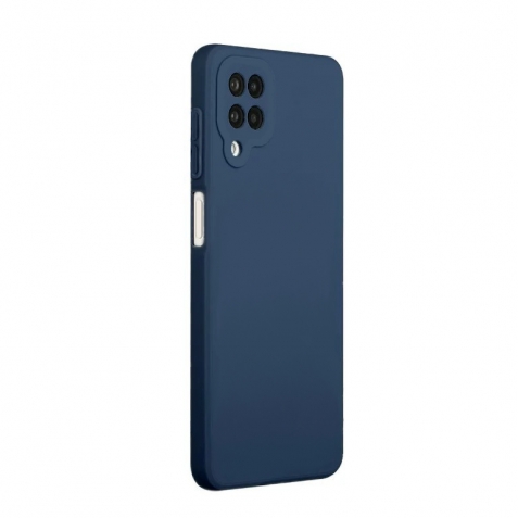 Samsung Galaxy A42 Θήκη Σιλικόνης Μπλε Soft Touch Silicone Rubber Soft Case Navy