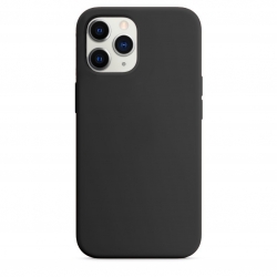 iPhone 11 Pro Θήκη Σιλικόνης Μαύρη Soft Touch Silicone Rubber Soft Case Black