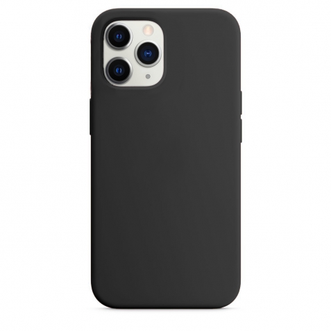 iPhone 11 Pro Θήκη Σιλικόνης Μαύρη Soft Touch Silicone Rubber Soft Case Black