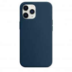 iPhone 11 Pro Θήκη Σιλικόνης Μπλε Soft Touch Silicone Rubber Soft Case Navy