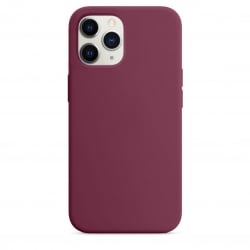 iPhone 11 Pro Θήκη Σιλικόνης Μπορντό Soft Touch Silicone Rubber Soft Case Bordeaux