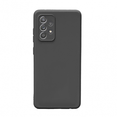 Samsung Galaxy A52 4G / A52 5G / A52s Θήκη Σιλικόνης Μαύρη Soft Touch Silicone Rubber Soft Case Black