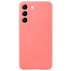 Samsung Galaxy S22 5G Θήκη Σιλικόνης Κοραλί Soft Touch Silicone Rubber Soft Case Coral