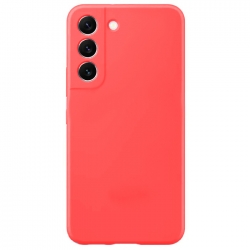 Samsung Galaxy S22 5G Θήκη Σιλικόνης Κόκκινη Soft Touch Silicone Rubber Soft Case Red
